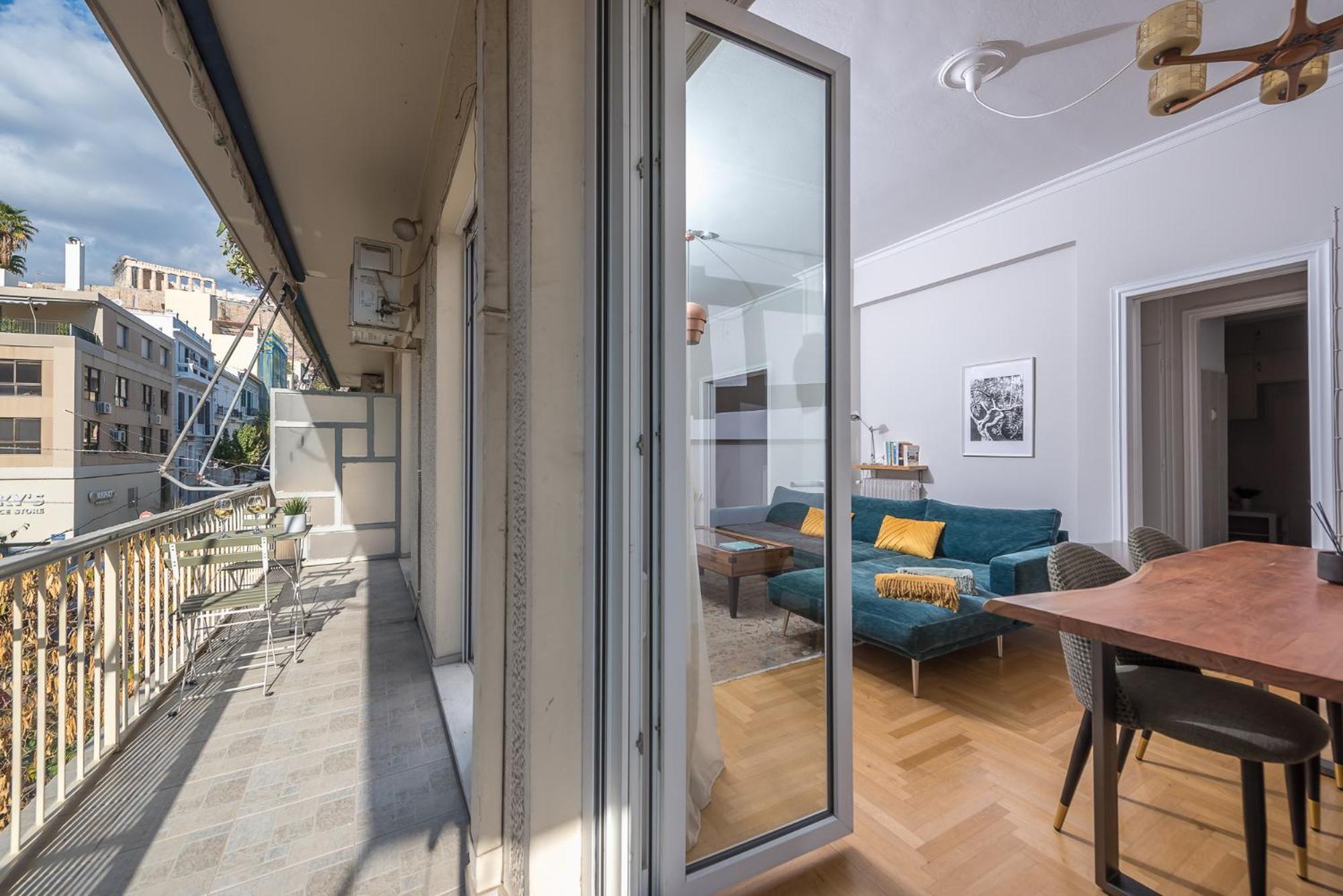 Spacious 2Bds Apt With Acropolis View In Center Athén Kültér fotó